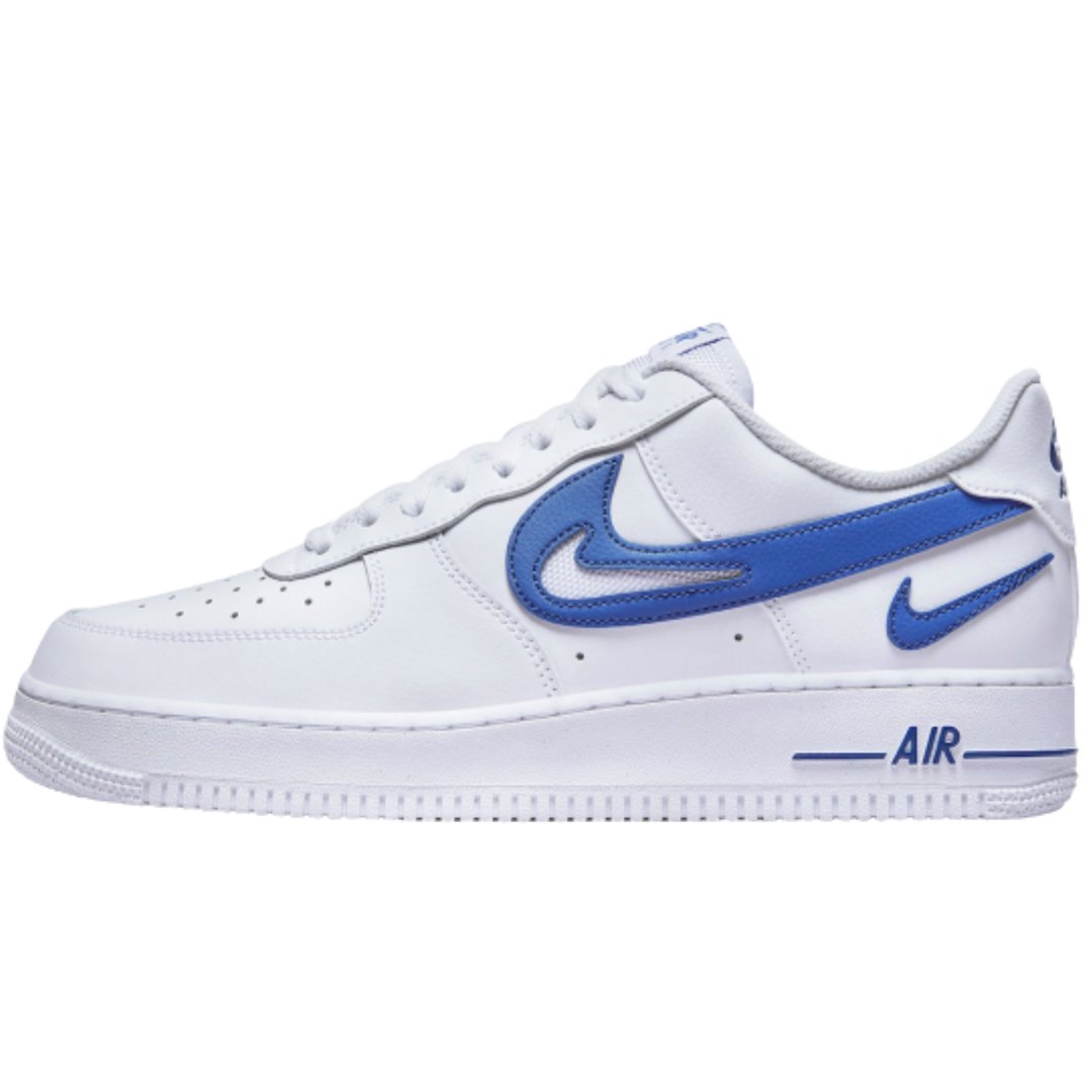 5555 A AIR FORCE 1 Double Swoosh Blue & White - Imagen 1