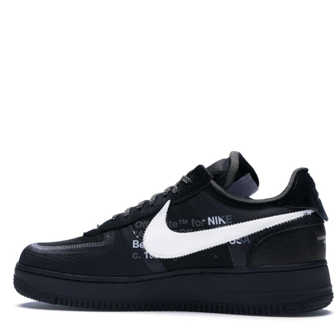 Diseño sin título (22) AIR FORCE 1 x OFF WHITE "White Swoosh Black" - Imagen 1