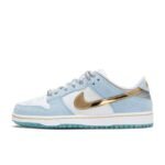 SB DUNK Low "Blue, white and golden"