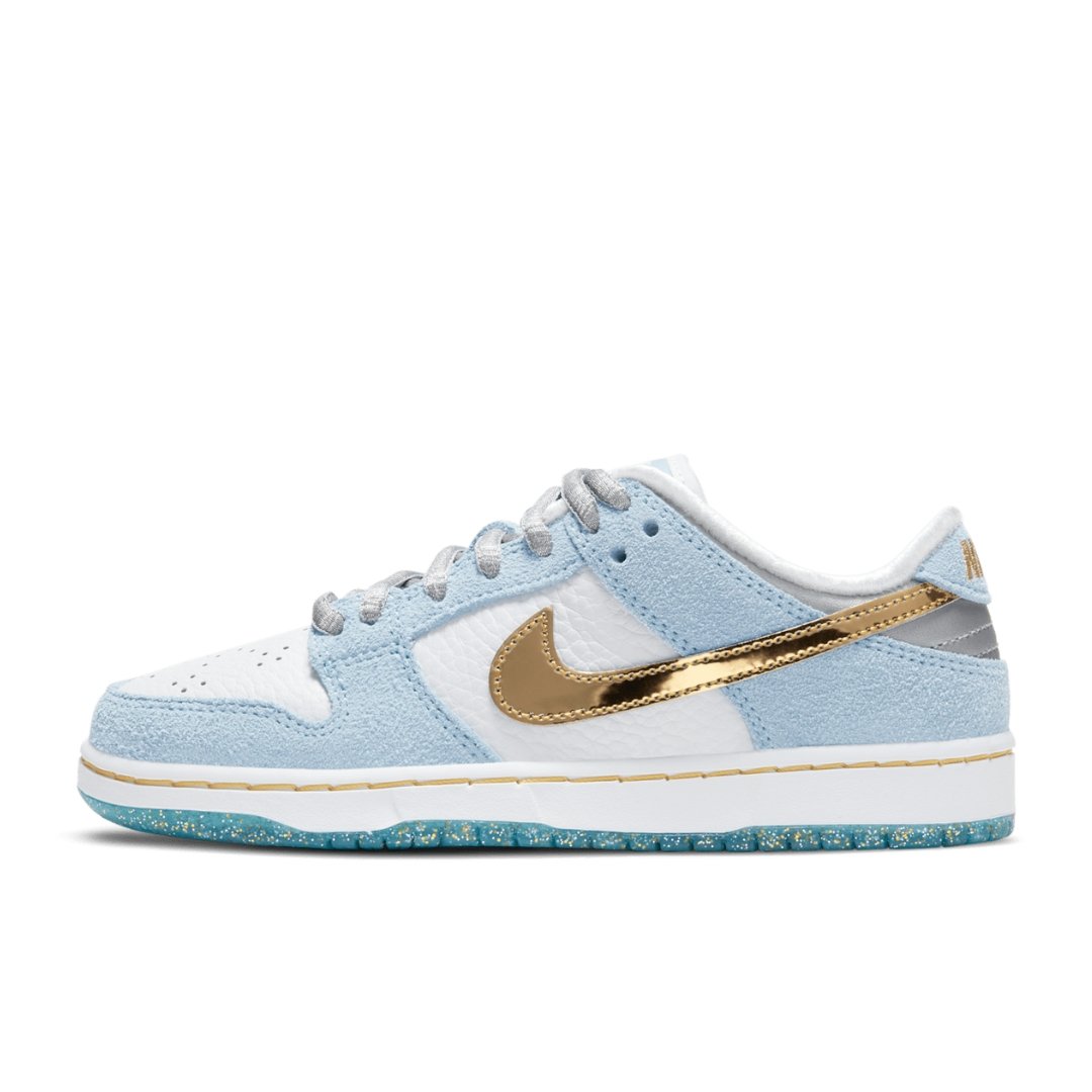 Diseno-sin-titulo-24-2.jpg SB DUNK Low "Blue, white and golden" - Imagen 1