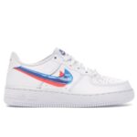 AIR FORCE 1  WHITE DOUBLE SWOOSH "Blue Pink" - Imagen 2