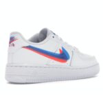 AIR FORCE 1  WHITE DOUBLE SWOOSH "Blue Pink" - Imagen 3