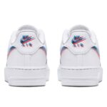 AIR FORCE 1  WHITE DOUBLE SWOOSH "Blue Pink" - Imagen 4