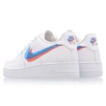 AIR FORCE 1  WHITE DOUBLE SWOOSH "Blue Pink" - Imagen 5
